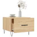 sofabord 50x50x40 cm konstrueret træ sonoma egetræsfarve