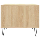 sofaborde 2 stk. 50x50x40 cm konstrueret træ sonoma-eg