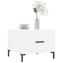 sofabord 50x50x40 cm konstrueret træ hvid