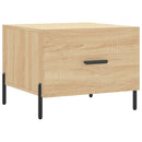 sofabord 50x50x40 cm konstrueret træ sonoma egetræsfarve
