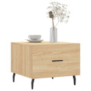 sofabord 50x50x40 cm konstrueret træ sonoma egetræsfarve