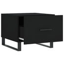sofaborde 2 stk. 50x50x40 cm konstrueret træ sort
