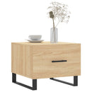 sofaborde 2 stk. 50x50x40 cm konstrueret træ sonoma-eg