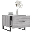 sofaborde 2 stk. 50x50x40 cm konstrueret træ grå sonoma-eg
