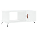 sofabord 90x50x40 cm konstrueret træ hvid