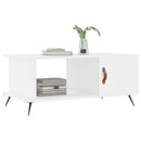 sofabord 90x50x40 cm konstrueret træ hvid