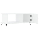 sofabord 90x50x40 cm konstrueret træ hvid