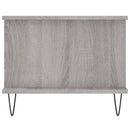 sofabord 90x50x40 cm konstrueret træ grå sonoma-eg