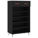 skoreol 60x35x105 cm konstrueret træ sort