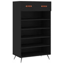 skoreol 60x35x105 cm konstrueret træ sort
