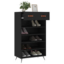 skoreol 60x35x105 cm konstrueret træ sort