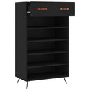 skoreol 60x35x105 cm konstrueret træ sort