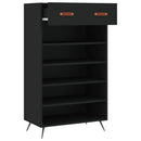 skoreol 60x35x105 cm konstrueret træ sort