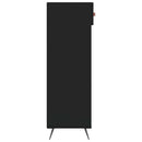 skoreol 60x35x105 cm konstrueret træ sort