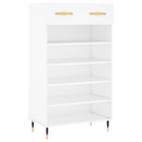 skoreol 60x35x105 cm konstrueret træ hvid