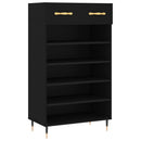 skoreol 60x35x105 cm konstrueret træ sort
