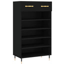 skoreol 60x35x105 cm konstrueret træ sort