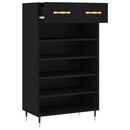 skoreol 60x35x105 cm konstrueret træ sort