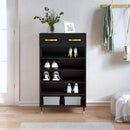 skoreol 60x35x105 cm konstrueret træ sort