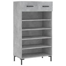 skoreol 60x35x105 cm konstrueret træ betongrå