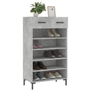 skoreol 60x35x105 cm konstrueret træ betongrå