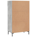 skoreol 60x35x105 cm konstrueret træ betongrå