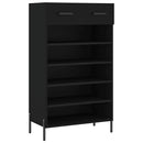 skoreol 60x35x105 cm konstrueret træ sort