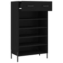 skoreol 60x35x105 cm konstrueret træ sort