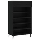 skoreol 60x35x105 cm konstrueret træ sort