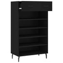 skoreol 60x35x105 cm konstrueret træ sort