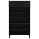 skoreol 60x35x105 cm konstrueret træ sort