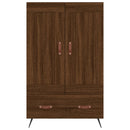 skab 69,5x31x115 cm konstrueret træ brun sonoma-eg