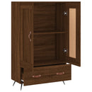 skab 69,5x31x115 cm konstrueret træ brun sonoma-eg