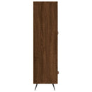 skab 69,5x31x115 cm konstrueret træ brun sonoma-eg