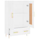 skab 69,5x31x115 cm konstrueret træ hvid