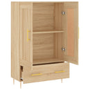 skab 69,5x31x115 cm konstrueret træ sonoma-eg