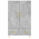 skab 69,5x31x115 cm konstrueret træ betongrå