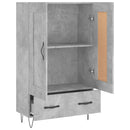 skab 69,5x31x115 cm konstrueret træ betongrå