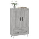 skab 69,5x31x115 cm konstrueret træ grå sonoma-eg