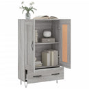skab 69,5x31x115 cm konstrueret træ grå sonoma-eg