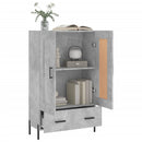 skab 69,5x31x115 cm konstrueret træ betongrå