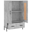 skab 69,5x31x115 cm konstrueret træ betongrå