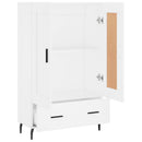 skab 69,5x31x115 cm konstrueret træ hvid