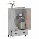 skab 69,5x31x115 cm konstrueret træ betongrå