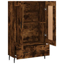 skab 69,5x31x115 cm konstrueret træ røget sonoma-eg