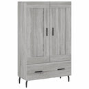 skab 69,5x31x115 cm konstrueret træ grå sonoma-eg