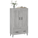 skab 69,5x31x115 cm konstrueret træ grå sonoma-eg