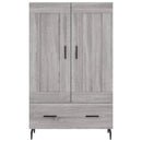 skab 69,5x31x115 cm konstrueret træ grå sonoma-eg
