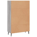 skab 69,5x31x115 cm konstrueret træ grå sonoma-eg
