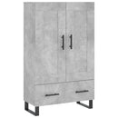 skab 69,5x31x115 cm konstrueret træ betongrå